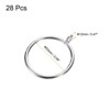Unique Bargains Metal Electroplating Curtain Rod Accessory Curtain Ring 28 Pcs - 2 of 4