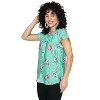 HAPPY BAY Women's Dressy Short Sleeve Top Summer Party Business PleatedT Shirts Trendy Fashion Tops Casual Flowy Tunic Tops For Women - 4 of 4