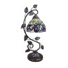 Chloe Lighting Serenity Victorian Tiffany-Style Dark Bronze 1 Light Table Lamp 8" Wide - 2 of 4