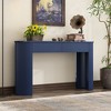 VYNXARIA Console Tables - Modern Entryway Table with Fluted Design, 47in Navy Finish - 3 of 4