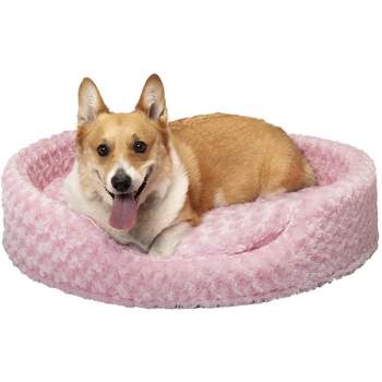 FurHaven Ultra Plush Oval Cuddler Dog Bed