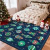 TackView Washable Christmas Rugs for Living Room, Soft Non Shedding Carpet with Non Slip TPR Backing, for Bedroom Entryway - 3 of 4