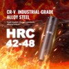 KFFKFF Impact Socket Set with 1/2" Drive, Comprising 23 Pieces in SAE (7/16" -1") & Metric Measurements, 6 Point Cr-V Alloy Steel,BLACK - 3 of 4