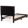 Poundex, Twin Upholstered Bed Frame with Slats in Faux Leather - 2 of 4