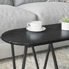 Clihome Modern Durable Oval Coffee Table, 31.5 Inch Industrial Center Table for Modern Living Room & Small Spaces - 3 of 4