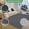 Acekool 5x7 Washable Braided Print Area Rug, Non-Slip Modern Soft Carpet, Stain Resistant Low Pile Throw Rug for Living Room, Bedroom - 2 of 4