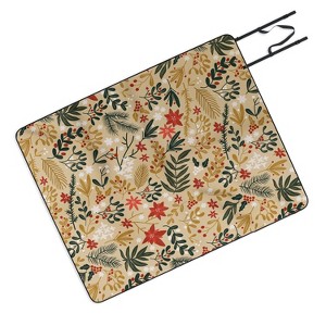 Marta Barragan Camarasa Happy holidays nature Picnic Blanket -Deny Designs - 1 of 3