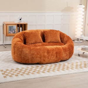 CAVINAS Lazy Sofa Chenille Bean Bag Chair Lounger,High Back Bean Bag Couch,Accent Chairs for Living Room - 1 of 4