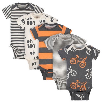 Gerber Baby Boys' 5-Pack Short-Sleeve Bodysuits