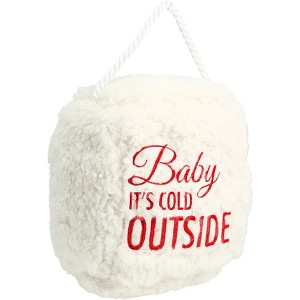 Pavilion Gift Company - Cold Outside - 5" x 6" Door Stopper - Door Stops - 1 of 4