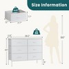 CAVINAS Fabric Dresser,Multifunctional Dressers Organizer with Drawers,Closet Organizer for Bedroom,Nursery,Entryway - 4 of 4