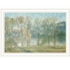 HomeRoots Peaceful Tree Line White Framed Print Wall Art - 4 of 4