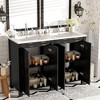 Whisen 36 in. Bathroom Storage Cabinet Bathroom Vanity with Resin Sink - 2 of 4