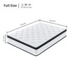Full Size: 12 Inch CertiPUR-US Certified, Cool Memory Foam, OEKO-TEX 100 Certified Knitted Cover, Individual Pocket Spring Hybrid Mattress in a Box. - 3 of 4