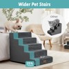 Cozy Kiss 5-Tier Extra-Wide Foam Pet Steps, Non-Slip Dog Stairs for High Beds & Sofas with Removable Washable Cover - 2 of 4