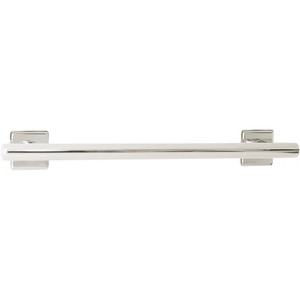 Seachrome Coronado Designer Straight Bathroom Shower Grab Bar with Decorative Square Flanges - 1 of 1