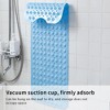 Swtroom 39 x 16 Inch Bath Tub Mat with Drain Holes and Suction Cups Anti Slip Material Blue - 4 of 4