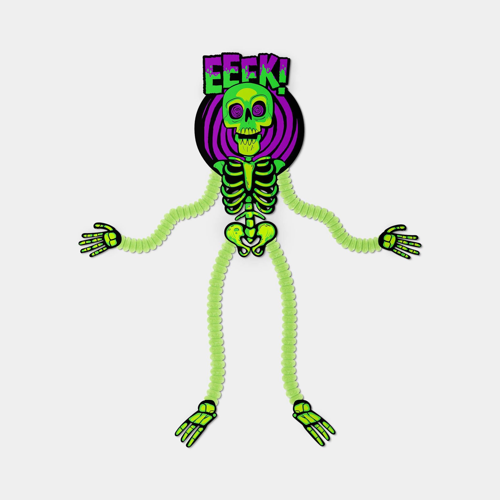 30"x16" Skeleton with Honeycomb Chain Large Paper Wall Décor - Hyde and EEK! Boutique™: Halloween