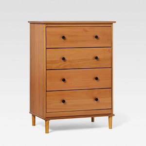 Saracina Home Stiva Classic Mid Century Modern Vertical 4 Drawer Dresser - 1 of 4