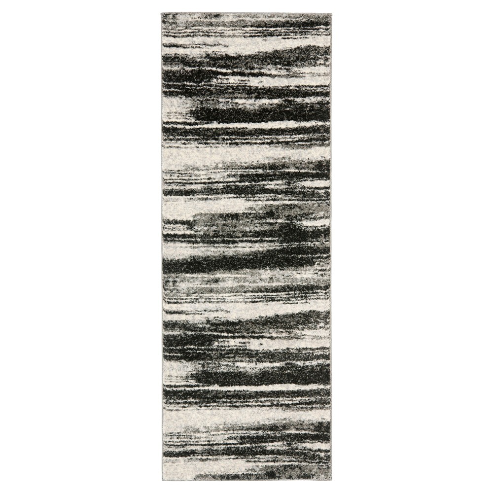 2'3inx9' Runner Ulla Dark Gray /Light Gray - Safavieh