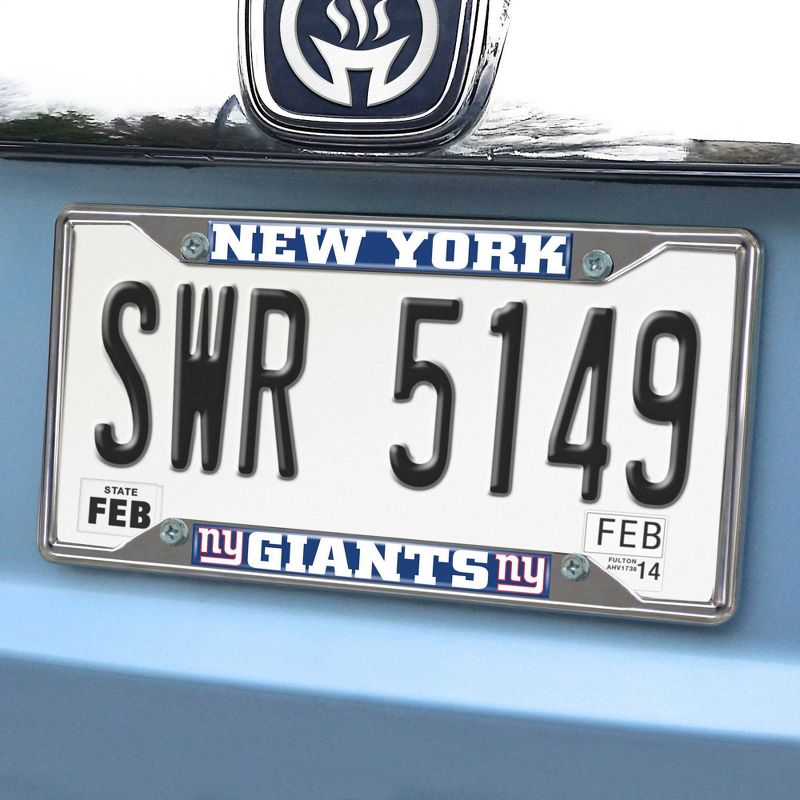 NFL New York Giants Stainless Steel License Plate Frame, 2 of 4