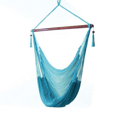 Sunnydaze Caribbean Style Extra Large Hanging Rope Hammock Chair Swing ...