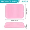 Unique Bargains Silicone Heat Resistant Non-Slip Durable Dish Drying Mat - 2 of 4
