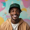Dalix Giant Lizard Kaiju Embroidered Cotton Dad Hat Baseball Cap Adjustable Glow in the Dark Mens - 3 of 4
