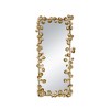 Wooakway 51.4"H 29.1"W Arch Iron Accent Wall Mirror Novelty Bathroom/Vanity Mirror with Golden Leaves - 2 of 4