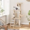Cat Tree,Multi-Level Large Cat Tree for Large Kitties,Cozy Plush ?Pussycat Perches,Activity Center with Scratching Posts Stand House Condo - 2 of 4