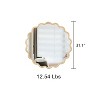 CAVINAS Wave Wall Mirror,HD Anti-Fog Bathroom Mirror with Wood Frame,Multi-Scene Vanity Mirror for Living Room, Bedroom,Entrance - 4 of 4