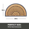 Envelor 18" x 30" Half Round Outdoor Coir Door Mat with Rubber Backing - 4 of 4