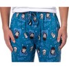 Star Trek Mens' TV Show Series Spock Tossed Print Sleep Pajama Pants Blue - image 3 of 4