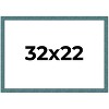 PosterPalooza | Simple Blue Picture Frame - UV Acrylic, Backing Board, Hanging Hardware Included - 2 of 4