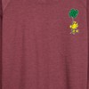 Women's - Peanuts - Woodstock Clover Lightweight French Terry Wide Neck Long Sleeve Shirt - 2 of 4