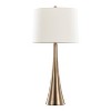 LumiSource (Set of 2) Diana 29" Contemporary Metal Table Lamps with White Linen Shade: UL Listed, Drum-Shaped - 2 of 4