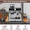 Espresso Machine with Built-in Grinder and Steamer Wand, Coffee Maker for Cappuccino and Latte, 2.8L Water Tank - 3 of 4