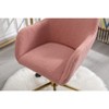 TiramisuBest Pink Teddy Adjustable 360¡ã Revolving Office Chair, 250 LBS - 4 of 4
