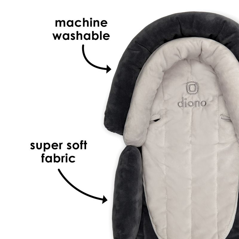 Diono Cuddle Soft 2-Pack 2-in-1 Baby Head Neck Body Support Pillow for Car Seats and Strollers, 5 of 10