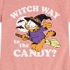 Girls' - Garfield - Witch Way To The Candy Fitted Short Sleeve Graphic T-Shirt - 2 of 4