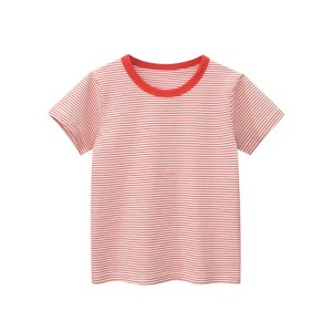 MyKids-Usa Baby Striped Pattern Casual Round Neck T Shirt Outfits - 1 of 4