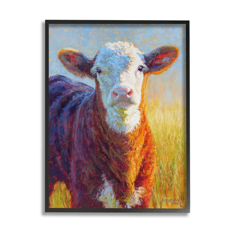 Stupell Industries Happy Cow Farmhouse Grassland Framed Giclee Art, 1 of 6
