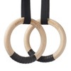 Philosophy Gym Wood Gymnastic Rings 1" or 1.25" Grip with Adjustable Straps and Grip Tape for Pull Ups, Dips, Muscle Ups - 2 of 4
