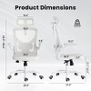 NicBex Ergonomic Office Chair with Lumbar Support,Home Office Desk Chair with Headrest,Flip-Up Arms,Swivel Computer Chair for Home Study Room - 2 of 4