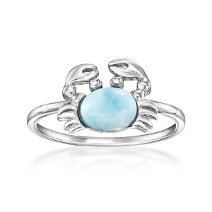 Ross-Simons Larimar Crab Ring in Sterling Silver - 1 of 4