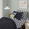 Teen Checkered Jersey Sheet Set Black and White - Makers Collective - 4 of 4