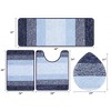 BAGOKIE Ultra Soft 4-Piece Microfiber Bathroom Rug Set - 4 of 4