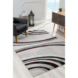 Rug Branch Contemporary Abstract Lines Indoor Rug - 1 of 4