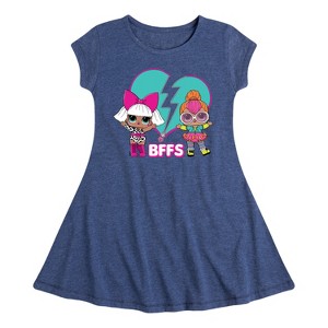 Girls' - LOL Surprise! - Heart Mended BFFS Fit & Flair Cap Sleeve Dress - 1 of 2