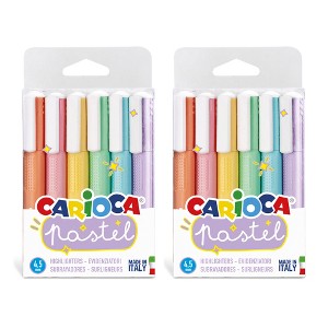 CARIOCA Pastel Washable Highlighters, 6 Per Pack, 2 Packs - 1 of 4